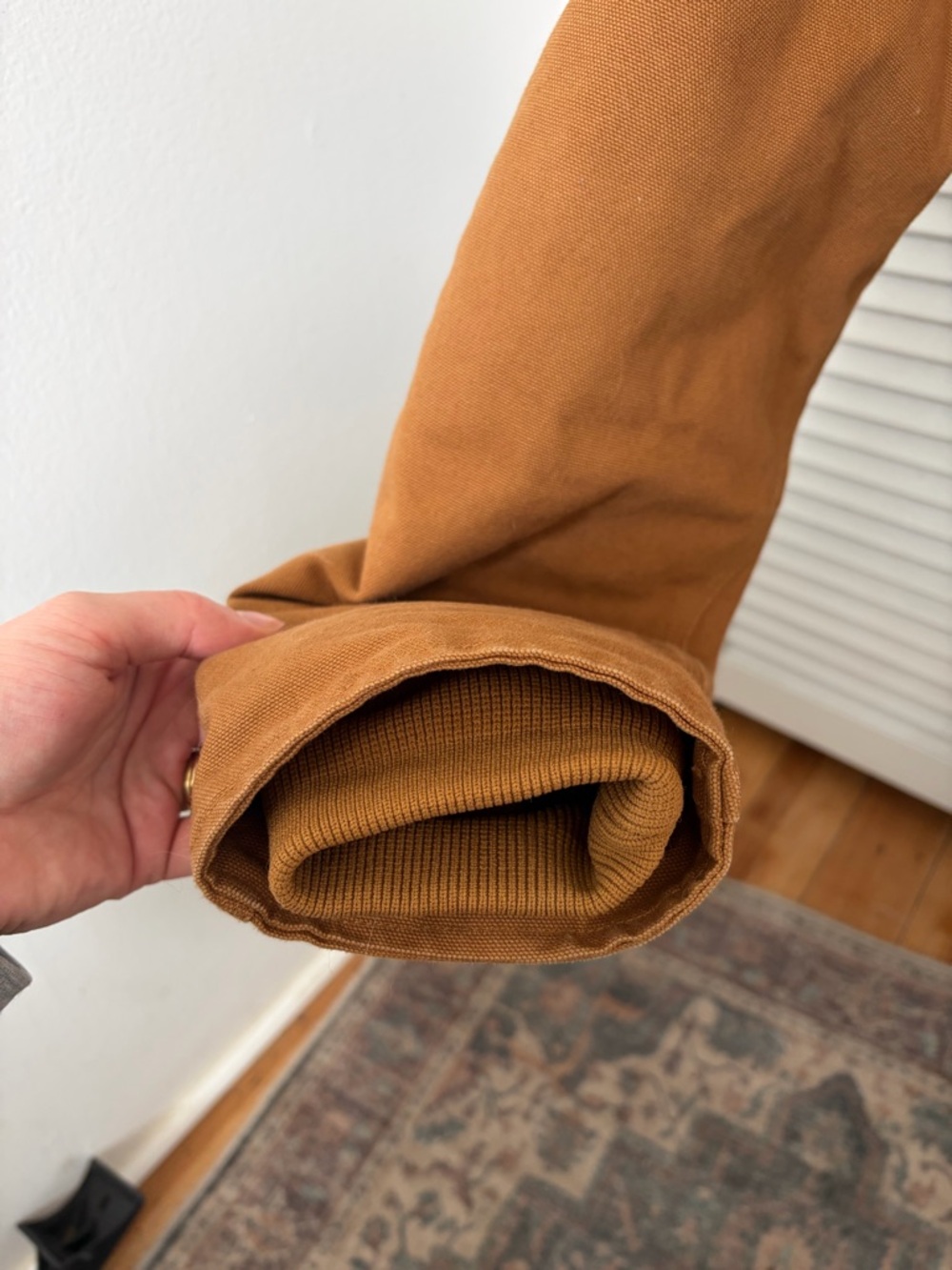 Carhartt Brown Hooded Canvas Work Jacket - Picture 6 of 11